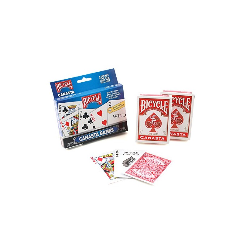 Novelty Baraja Bicycle Canasta 2 Mazos Cartón Plastificado