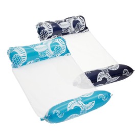 Waterlife 4-in-1 Pool Hammock 3-Pack, Inflatable Pool Chair Float, Water Hammock (Saddle, Lounge Chair, Hammock, Drifter), Navy Blue, Green and Pink