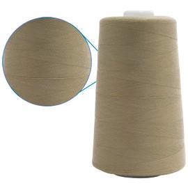 AERZETIX - C72841 – Sewing Thread Cone 120 (40/2) 4000 m – Made of Polyester – Manufacture, Haberdashery, Thread, Cord, Sewing, Clothing, Thread – Colour Grey – Beige – Green