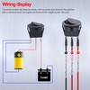 Twidec/8Pcs SPST Round Dot Rocker Toggle Switch Control For Car
