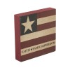 VHC Brands Faith Family Freedom on Flag MDF Block Sign