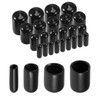 uxcell 40pcs Round Rubber End Caps 1/8" 1/4" 3/8" 1/2"