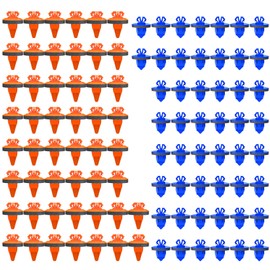 50PCS Fender Flare Clips, Retainer Fastener Rivets, 75495-35010 75397-35010 Push Door Trim Fastener, Molding Retainer Clips Replacement for Most Vehicles (OrangeBlue)