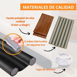 Entrance Door Draught Excluder Wall Stopper Insulating Prevent Dust and Insects Draught Excluder for Doors Outside and Indoor Adjustable on Doors 96cm ()