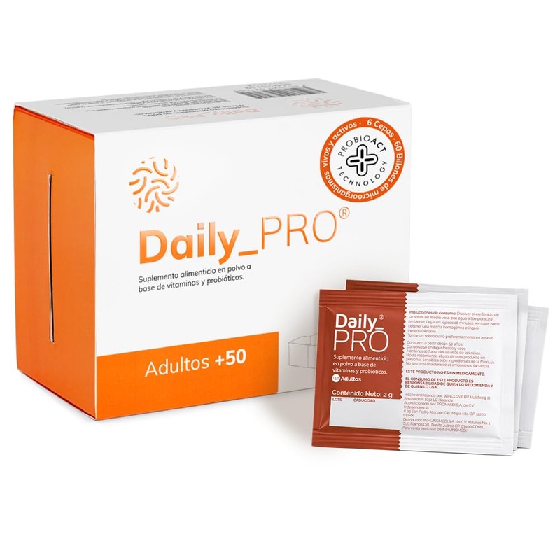 Daily PRO +50| Probióticos para Adultos Mayores | 60 Billones