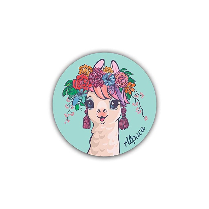 Magnet Alpaca Magnetic vinyl bumper sticker sticks to any metal