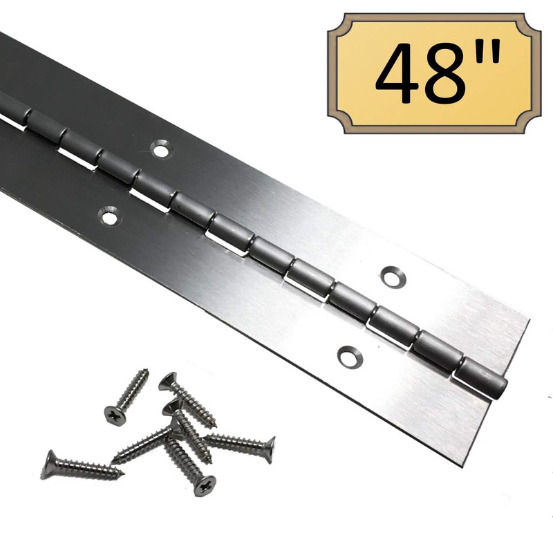 Heavy Duty 2" x 48" 201 Stainless Steel Piano Hinge
