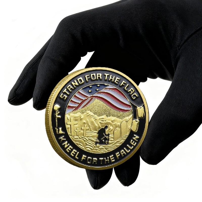 Hollycoin 5pcs Military Veteran Challenge Coins Set Bulk