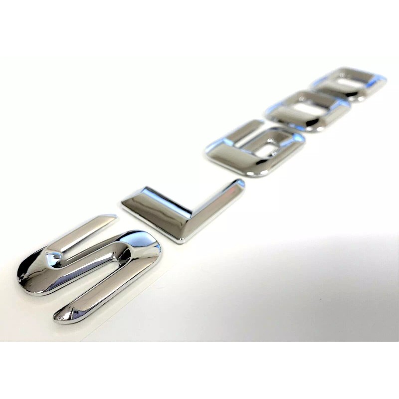 Unbranded #1 CHROME SL600 REPLACEMENT FOR MERCEDES REAR TRUNK EMBLEM