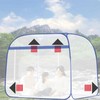 Square One-Touch Mosquito Net with Sturdy Base for Outdoor & Bed Use Camping Super Single (1-2 Person)