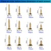 FandWay 1200Pcs M2 M2.5 M3 Phillips Flat Head Self-Tapping Screws,