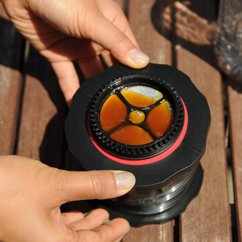 カフラーノ Cafflano コーヒーメーカー フレンチプレス 収納ケース付 ポータブル 微粉が出にくいフィルター レッド Φ10.8×12cm コンパクト