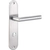 AGT Door lever: Stainless Steel Door Fitting Set for bathroom