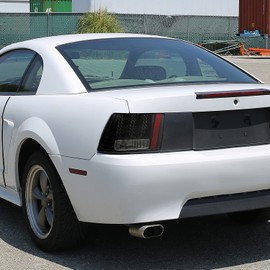 Spec-D Tuning Black Sequential LED Tail Lights Compatible with 1999-2004 Ford Mustang, Left + Right Pair Assembly