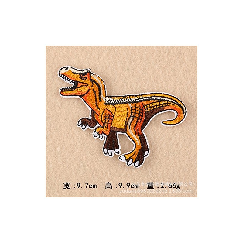 12Pc Fashion Jurassic Park Embroidered Dinosaur Patch for Clothing Applique