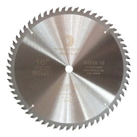 Whirlwind USA MGSB 10 Inch 60 Teeth Circular Saw Blade for Wood,Carbide Cordless Miter/Table Saw Blade,5/8" Arbor