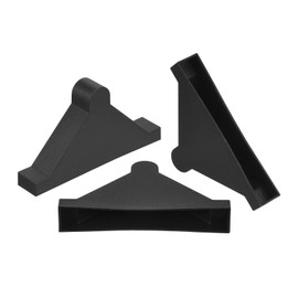 uxcell 50Pcs Plastic Corner Protectors 10x70mm Triangle Shape Glass Corner Guards Cushion for Corner Protection of Glass, Mirror, Tile, Black