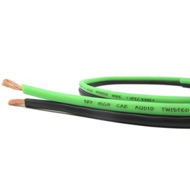 50' feet True 14 Gauge AWG OFC Speaker Wire Green/Black Car Home Audio