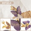 Elegant Fabric Butterfly Brooches Pin, Rhinestone Brooch Lapel Pins for