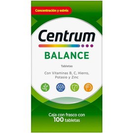 Centrum Balance Multivitaminico, Con Vitamina B, Vitamina C, 100 Tabletas