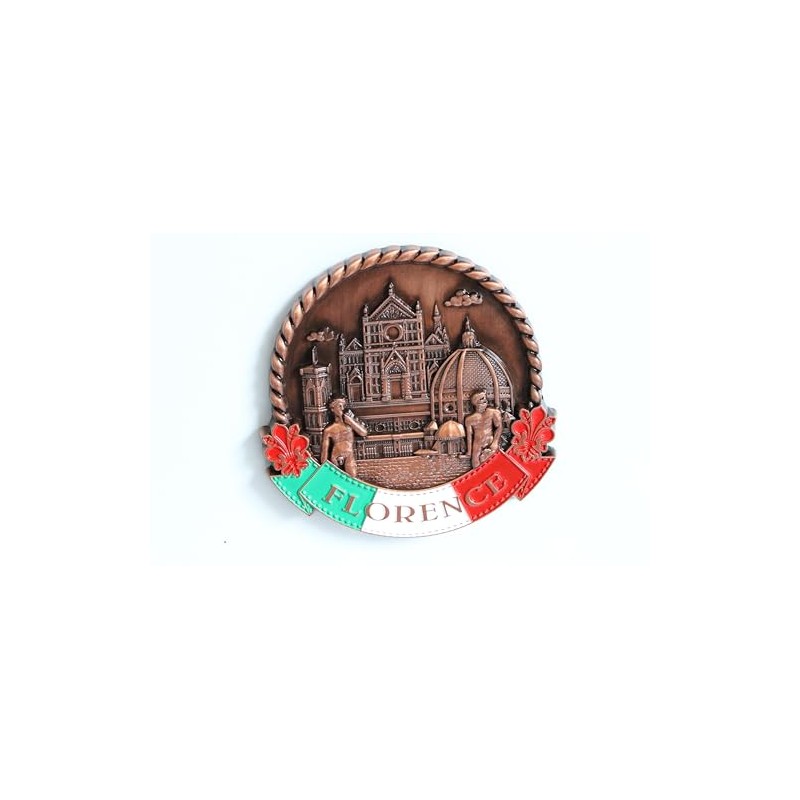 Florence (Italy) - 3D Metal Fridge Magnet for Kitchen Refrigerator