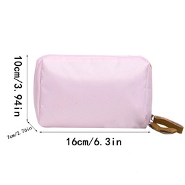 Makeup Pouch, Makeup Pouch, Portable, Cosmetic Pouch, Women's, Storage Bag, Stylish, Lightweight, Multifunctional, Toiletries, Cosmetics, Compact, Large Capacity, Business Trips, Travel, Cute, Large