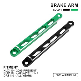 USTPO Motorcycle Drum Brake Arm Tie Rod CNC for KLX 110 110L KLX110 KLX110L 2005-2023 DRZ110 All Years Dirt Pit Bike Green