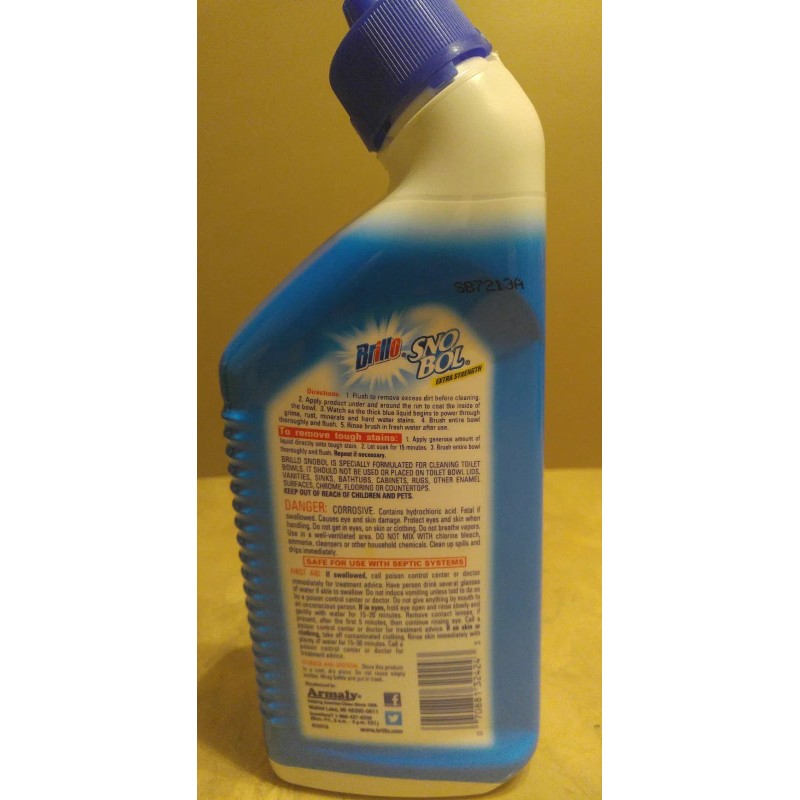 brillo sno bol 24 ounce toilet bowl cleaner extra strength