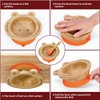 Vinsani Frog Bamboo Bowl and Spoon Set for Baby/Toddler, Frog
