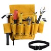 Topways Leather Tool Belt Pouch/Work Apron for Carpenters and Builders,