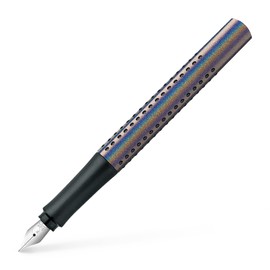 Faber-Castell Fountain pen Grip Edition Glam - F nib, Silver Glam colour (140843)