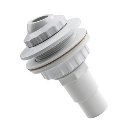 MEISO Pool Inlet Nozzle, Inlet Nozzle for Steel Wall Pools, Return Nozzle with Swivel Head, Swimming Pool Sprinkler Return Device, Hose Connection 32 mm/38 mm, Pool Accessories (White)