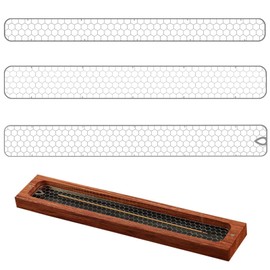 PAVIKE Horizontal Incense Holder for Incense Trays Metal Netting (Set of 3) Horizontal Incense Burner Replacement Net for Incense Dish Stellance Mosquito Trap Holder Heat Resistant Insulation