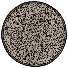 Karma, 14-Inch Beaded Placemat, Elegant Charger Plate for Dining Table, Boho Round Beaded Plate Charger, Speckled
