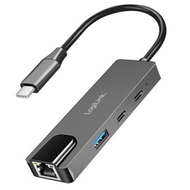 Logilink USB-C Hub UA0432 3Port 2.5G Gigabit Ethernet Adapter