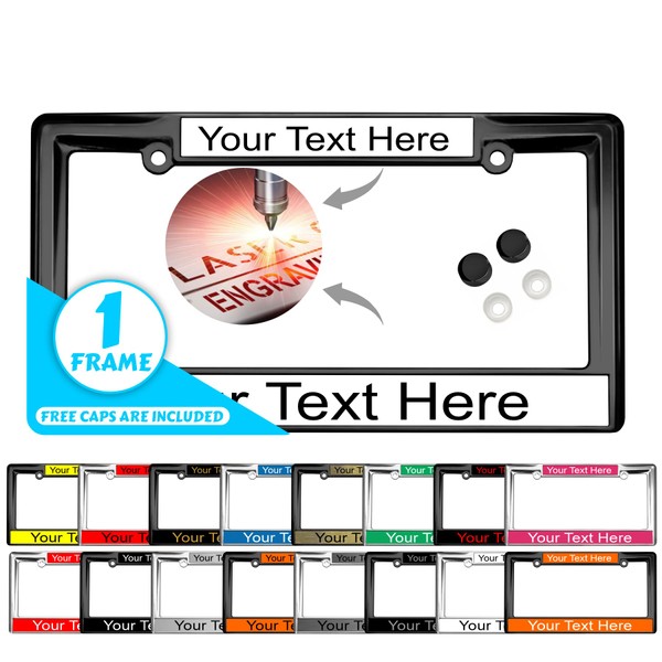Custom Personalized Heavy Duty Metal Laser Engraved Car/Automobile License Plate