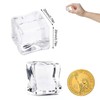 Reusable Ice Cubes, Pack of 50 Permanent Ice Cubes, Clear