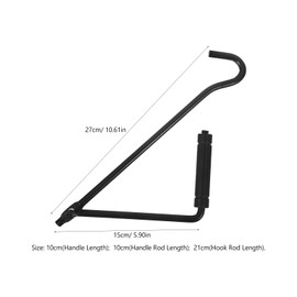 FUNOMOCYA Hand Jack Tool for Car Foldable Scissor Jack Rocker Handle for Easy Tire Changing Portable Vehicle Tools for Emergency Use