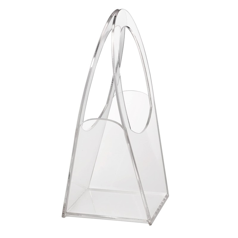 Lillian Rose Clear Modern Flower Girl Basket, One Size