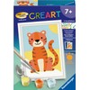 Ravensburger CreArt 23988 Painting by Numbers Little Tiger from 7