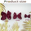 Light Pink Bows for Girls,6PCS Hand-made Grosgrain Ribbon Hair Bows