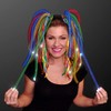 FlashingBlinkyLights Light Up Rainbow Hair Noodle Headbands (Set of 12)
