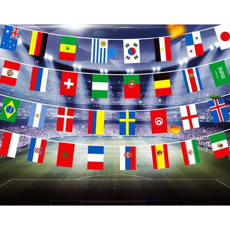 GrassVillage MEGA VALUE World Cup Bunting Russia 2018 with all
