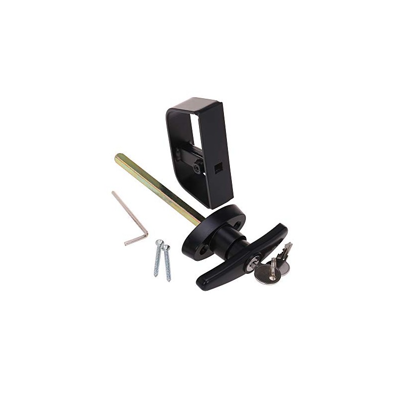 6½" T-Handle Shed Door Lock Handle with Lock Keyed Alike
