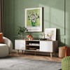 WLIVE TV Stand for 55 60 inch TV, Boho Entertainment
