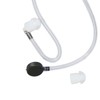 Throat Mic Earpiece 7.1mm Plug with Finger PTT Portable for