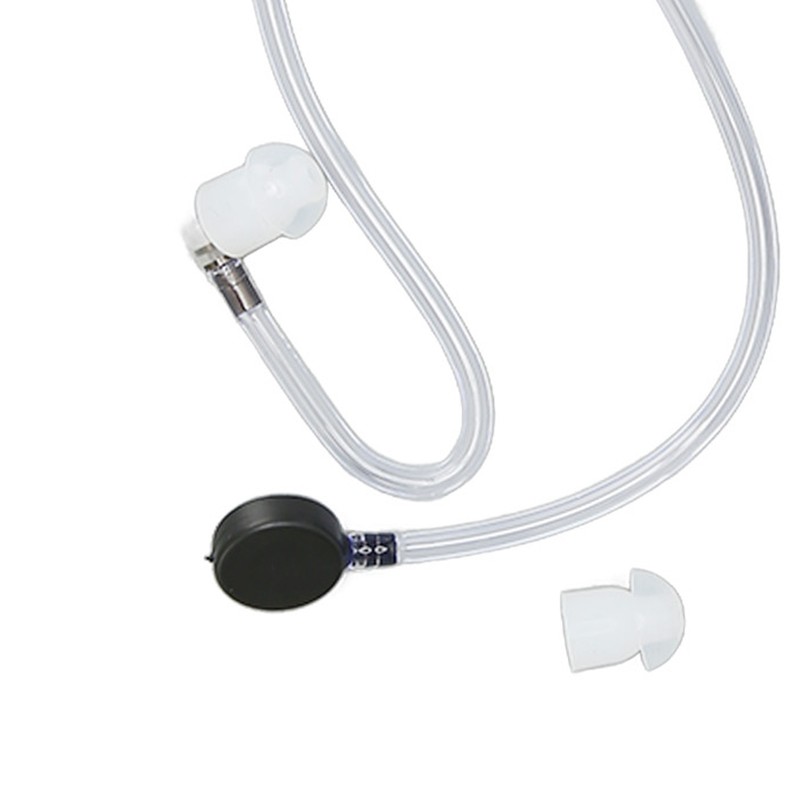 Throat Mic Earpiece 7.1mm Plug with Finger PTT Portable for