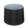 Urbanest French Drum Lampshade, Faux Silk, 16-inch, Black, Spider