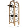 Deco 79 Wood Tall 8 Slot Wine Rack with Gray