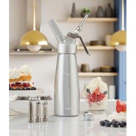 RuneSol 4 x Stainless Steel Whipped Cream Dispenser Tips, Four Cream Whipper Nozzles Multipack, Replacement Parts for Creating Whipping Cream for Dessert Decoration, Cake Decorating